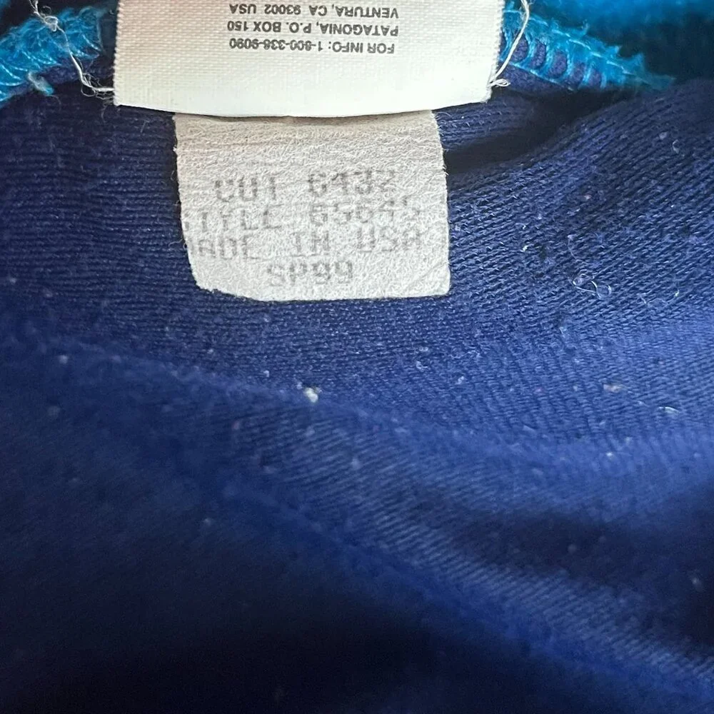 Patagonia vintage Made in the USA blue fleece 5